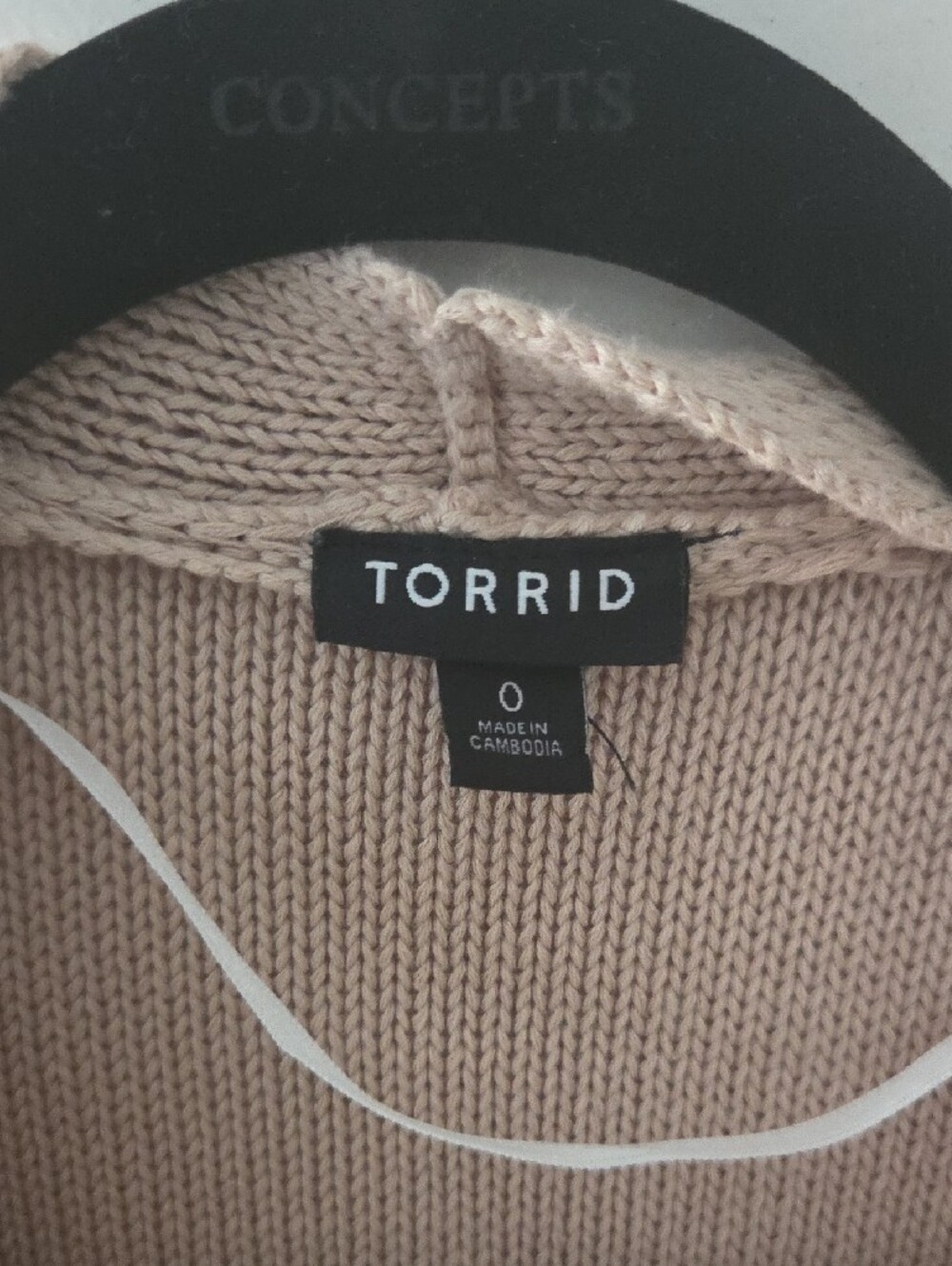 Torrid Open-Front Cardigan Size 0 - Picture 3 of 3